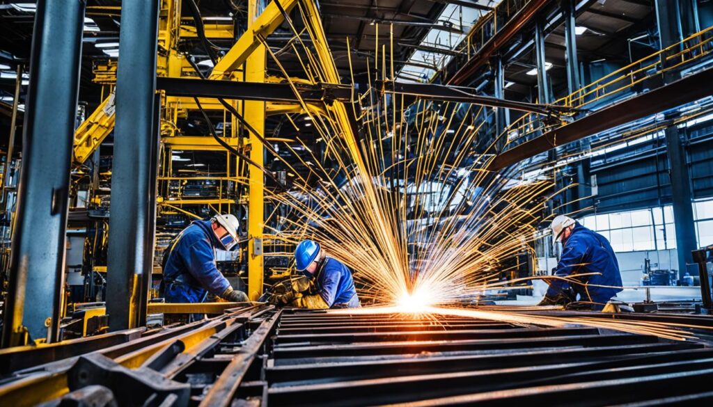 montaż, montażu konstrukcji, montaż konstrukcji stalowej, konstrukcje stalowe